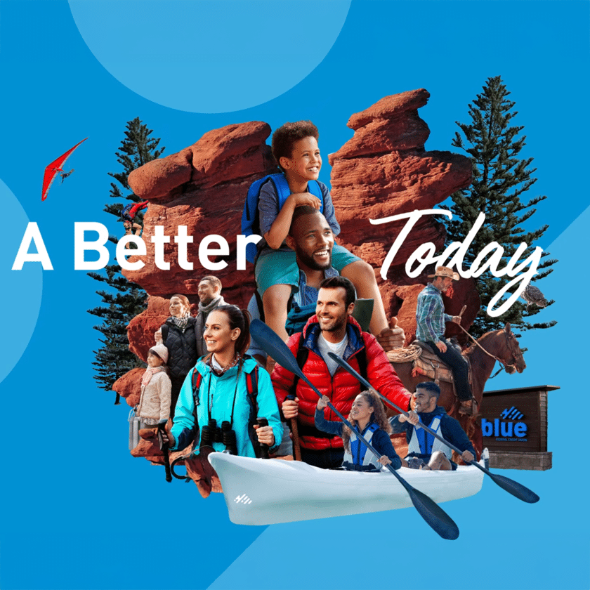 Lifestyle brand motion graphics composition with outdoor adventure theme