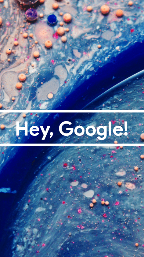 Motion graphics ad concept for Google voice search interface