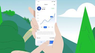 Animated motion graphics showing mobile analytics dashboard