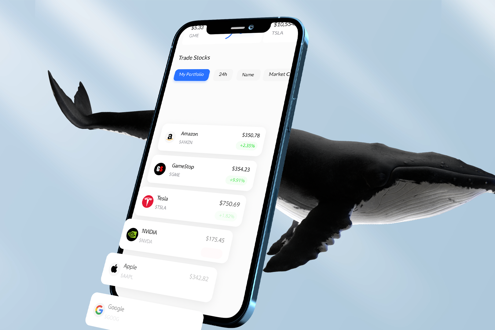 phone whale thumb uai